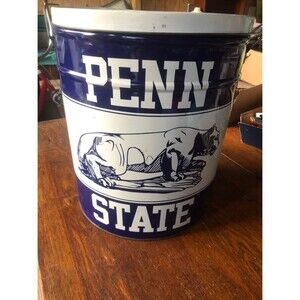 Bertels vintage antique chip pennstate nittany lion metal container
